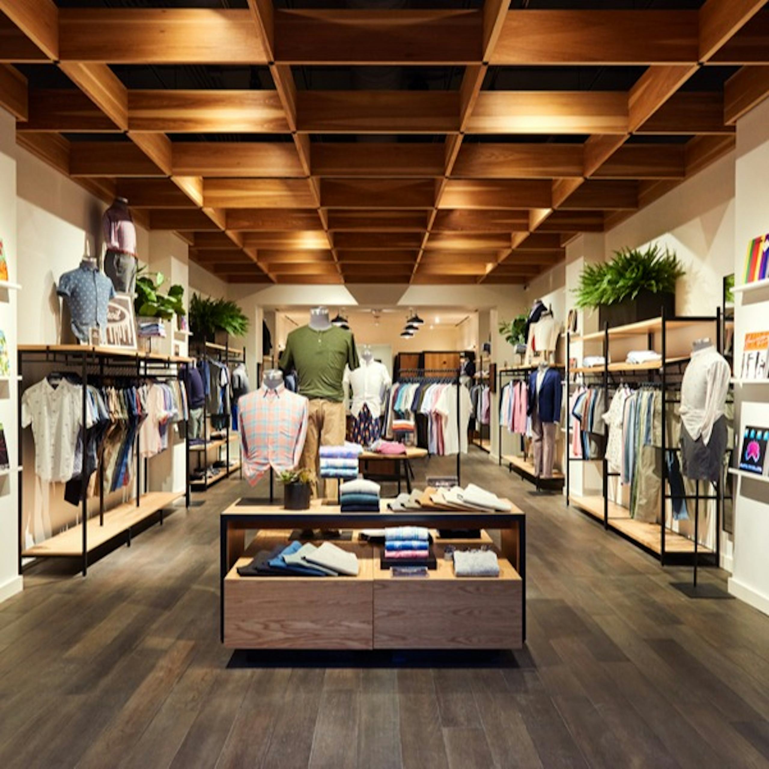 Image of Bonobos store display in Woodward Ave, Detroit.
