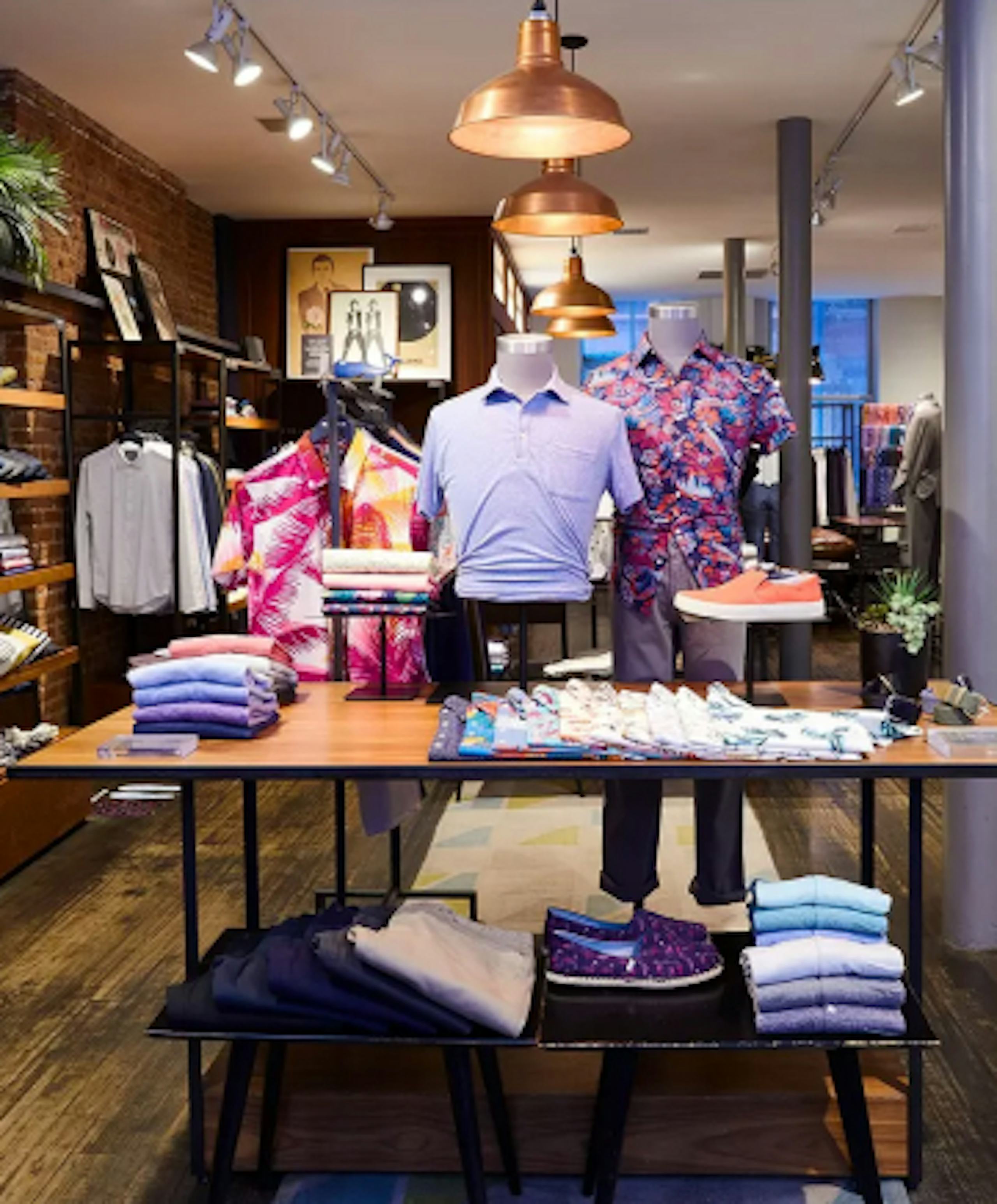 Bonobos clothes displayed in store