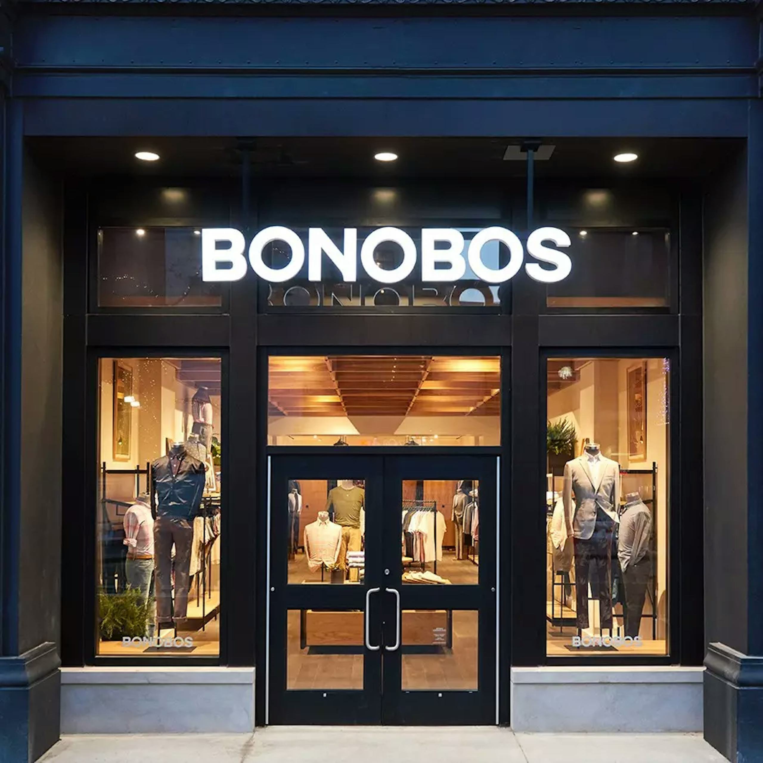Image of Santana Row Bonobos storefront.